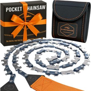 Pocket Chainsaw Survival Gear Supplies - Hand Chain Saw for Camping