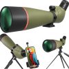 20-60x80 Spotting Scopes for Bird Watching, BAK4 Waterproof Spotting Scope